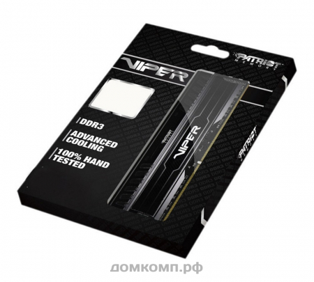 Оперативная память 4 Гб DDR3 PC3-12800 Patriot VIPER (PV34G160C0) CL10